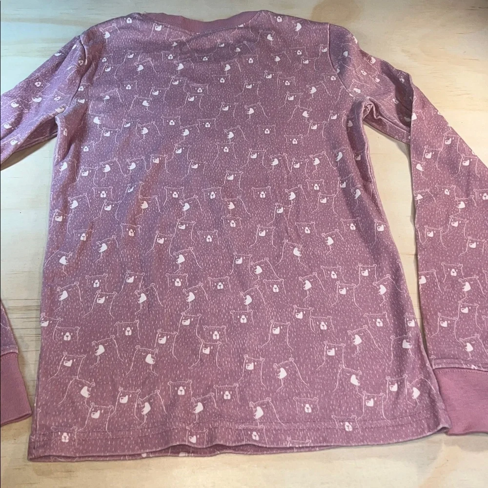 L.L. Bean Kids Pajama Set in Soft Pink Sz 12